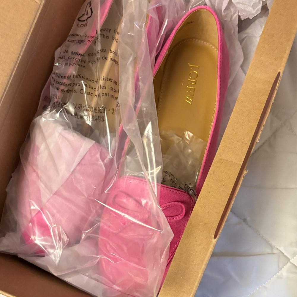 J. Crew Intense Pink Bow Loafers - Picture 6 of 6